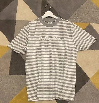 Guess X A$AP Rocky Grey Striped Tee ASAP Rocky Size M • £22.50