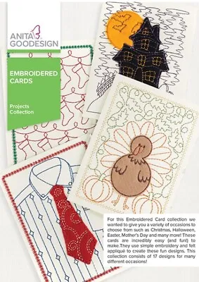 Anita Goodesign - Embroidered Cards - Machine Embroidery Designs Usb Pes • £17.95