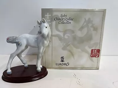 Lladro Chinese Zodiac Collection  The Horse  With Original Box & Stand #6827 • $675