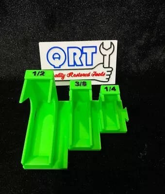 QRT Std. Modular Ratchet Organizers W/Magnets 1/4 3/8 & 1/2  Drive Build A Set • $19.99