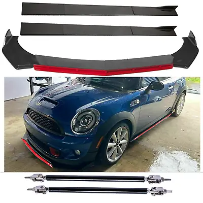 Front Bumper Lip Splitter Spoiler Side Skirts Carbon Fiber For Mini Cooper • $169.99