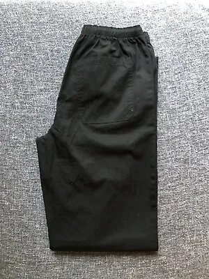Men’s Black Chef Pants Size S Simon Jersey • £5.20
