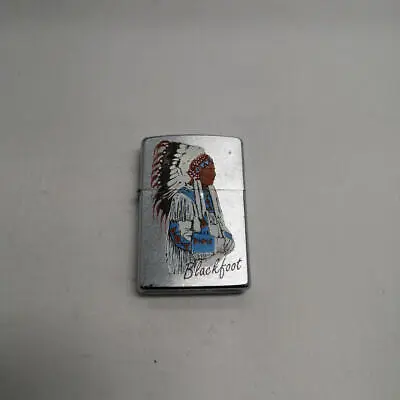 Zippo 1996 Blackfoot Vintage Oil Lighter • £88.71