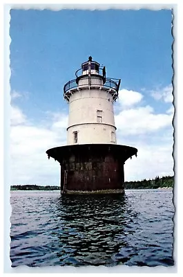 Postcard Goose Rocks Light North Haven And Vinalhaven Maine A14 • $2.99