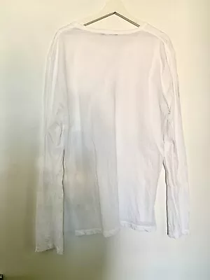 T Alexander Wang White Long Sleeves Top Cotton Unisex L • $69