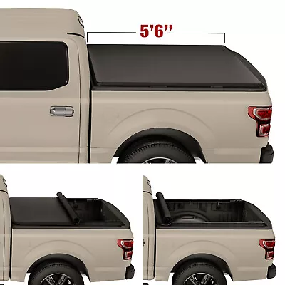 Soft Roll-Up Tonneau Cover Truck Bed For 2004-2014 F150 5.5FT/67  • $148.99