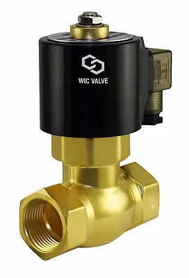 1  Inch Brass High Pressure Electric Steam Solenoid Process Valve NC 110V AC  • $159.99