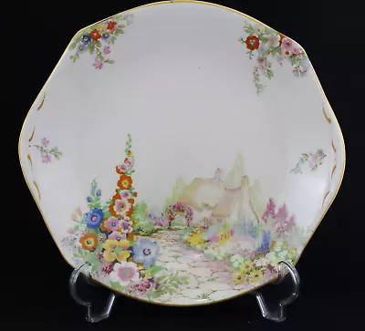 Antique Power Porcelain Swinnertons Hampton Ivory Old England Gardens C.1929 • £17.11