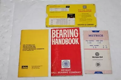 Industrial Literature Sq D Motor Cal. Bearing Handbook Metrics Conv. Parker Fitt • £3.02