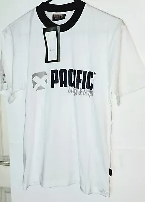 Pacific X White Blue T-Shirt Tennis Gym Workout Shirt Men’s XS Small New • $12.99