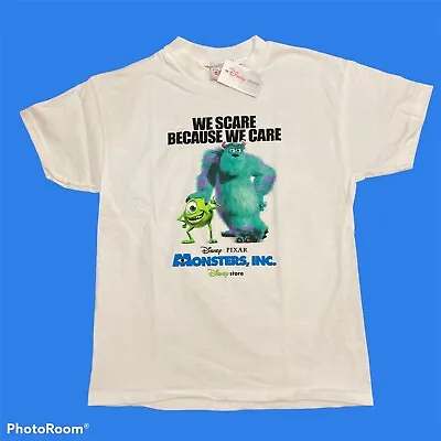 Vtg Monsters Inc. Movie Promo T-shirt Small NWT Disney Store Pixar Studios • $79.20