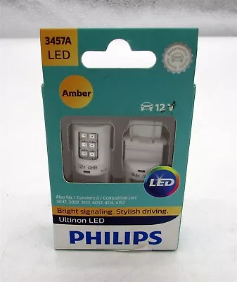 Philips Ultinon LED Light 4157 Amber Two Bulbs DRL Daytime Replacement • $19.95