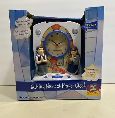 NEW Sound Design Talking Musical Prayer Clock NIB English & Spanish • $29.99