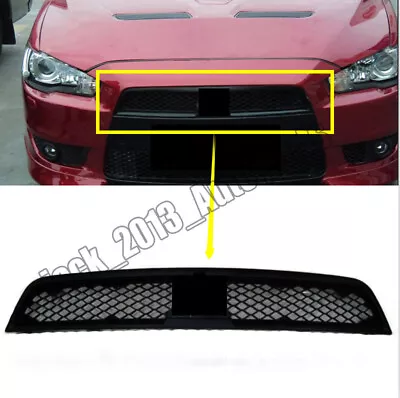 For Mitsubishi Lancer & Sportback Car Front Bumper Black Grille Trim 2008-2013 • $113.51