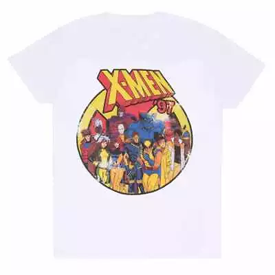 Marvel Comics X-Men - Team Distressed Unisex White T-Shirt Large - L - J777z • £16.78