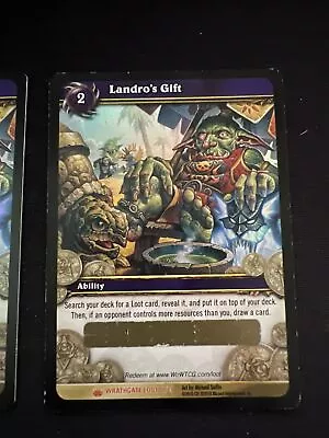 World Of Warcraft TCG Loot Card - Landro's Gift - Unscratched - Spectral Tiger? • $80