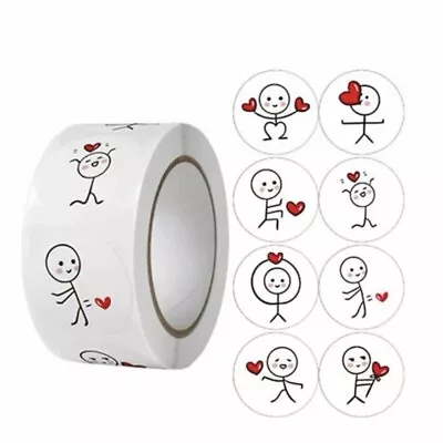 Love Heart Stickers - 2.5cm - Valentine - 50/100pcs - Reward Thank You Seal • $4.02