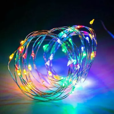 LED String Lights Plug In Fairy Lights Waterproof Copper String Lights Switch • $11.99