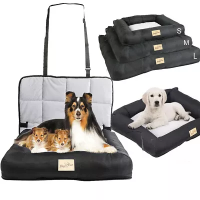 Waterproof Heavy Duty Dog Car Seat Pet Travel Bed Carrier Booster W/Safety Leash • £24.93