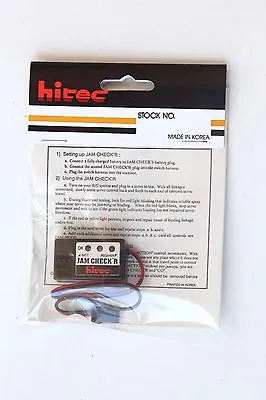 $4.75 • Buy NEW HiTec Jam Check'r RC Radio Control Servo Saver Safe Airplane Control Setup
