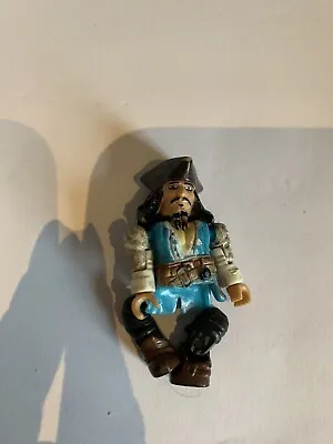 Mega Bloks Disney Pirates Of The Caribbean Figure Posable Jack Sparrow • £1