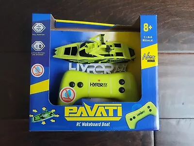 Pavati RC Wakeboard Boat 1:64 Scale Green 2.4 GHz Hypertoys Nano Beast Micro Toy • $19.88