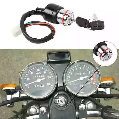 Universal 6 Wire Ignition Switch 3 Position 2 Keys Motorcycle Kart Pit Quad Bike • $11.07