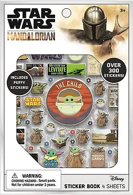 Baby Yoda Star Wars The Mandalorian Sticker Book Pack - Over 300 Stickers • $16.22