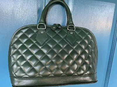 New Green I Medici #2500 Italy🇮🇹 Quilted Handbag Purse Crossbody Shoulder Bag • $130