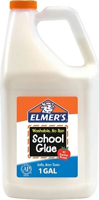 $22.99 • Buy Elmers Liquid PVA Glue, White, Washable And Nontoxic, 3.78 L, For Making Slime
