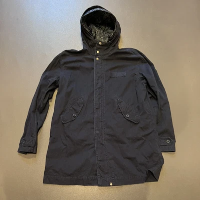 £65 • Buy Pretty Green Navy Blue  Winchester Vintage Style M51 Parka  M - L 44  / 46 