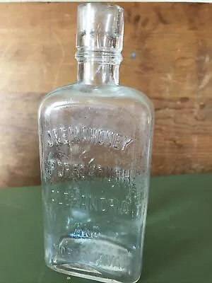 $28 • Buy PreProhibition Antique Glass Whiskey Bottle J&E Mahoney Virginia VA Alexandria