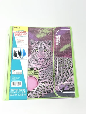 $18.99 • Buy Mead Original Trapper Keeper Binder Retro Portfolio Vintage Style Purple Cheetah