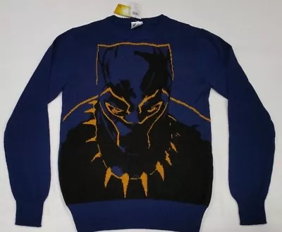 Marvel Black Panther Men‘s Knit Christmas Holiday Sweater S M L 2XL • $34.99