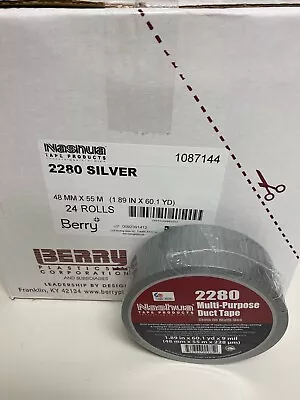 Nashua 2280 Duct Tape 2 In X 60 Yd - Silver - 24 Pack • $180