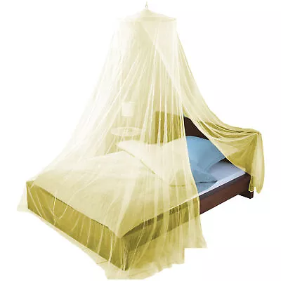 Just Relax Elegant Mosquito Net Bed Canopy Set Yellow Queen-King • $19.78