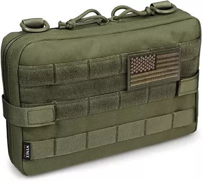 Tactical Molle Admin Pouch Upgrade Material Semi-Hidden Zipper & 1000D Tough Ny • $25.95