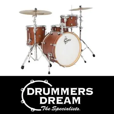 Gretsch Catalina Maple 4 Piece Drum Kit Shell Pack - Satin Walnut Glaze RRP$1825 • $1825