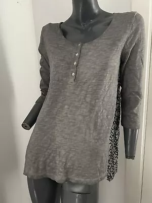 DESIGUAL Henley Style Top Long Back Size M • $25