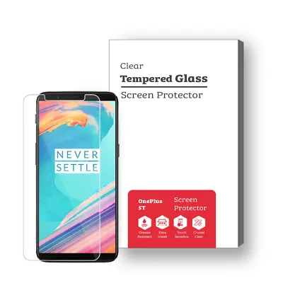 OnePlus 5T 9H Premium Tempered Glass Screen Protector [2 Pack] • $19.88