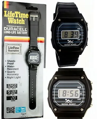 New Vintage 80's Old Stock Big Time DW4 Digital Wrist Watch Water R New Battery • $23.98