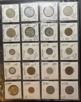 World Modern Coins: Japan- Lot Of  20 • $9.95