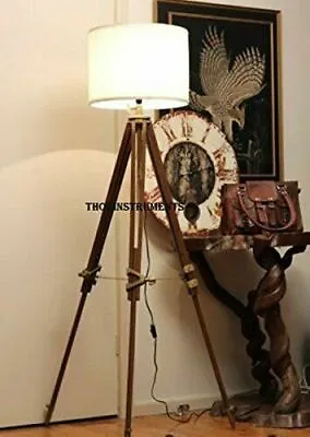 Vintage Classic Tripod Floor Lamp Nautical Floor Lamp Home Decor Lamp • $200
