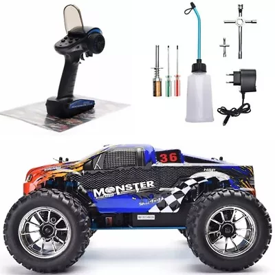 $335.99 • Buy RC Racing Car 1:10 Scale Two Speed Off Road Monster Truck Nitro Gas Power 4WD US