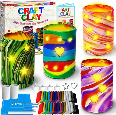 Make Your Own Clay Luminaries - Arts And Crafts Clay Kit For Boys Girls And Teen • $34.83