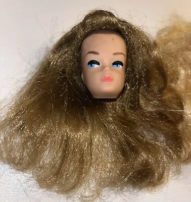 Vintage Miss Barbie Fashion Queen Doll Head Wigs Brunette Blonde Hair • $39.99