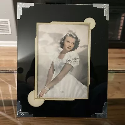 MCM PICTURE FRAME W/OLYMPE  BRADNA 1930’s PARAMOUNT MOVIE STAR TINTED FAN PHOTO • $39