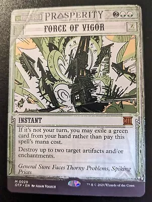 Force Of Vigor 0029 OTP Mythic Outlaws Of Thunder Junction: Breaking News MTG • $7.75