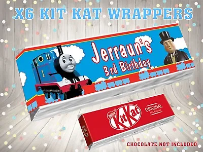 £1.20 • Buy PERSONALISED Thomas Train Engine Kit Kat Label / Wrapper Ideal Party Bag 
