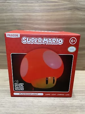 Super Mario Bros Mushroom Light With Sound Night Mood Light Up Figure Decor Lamp • $23.99